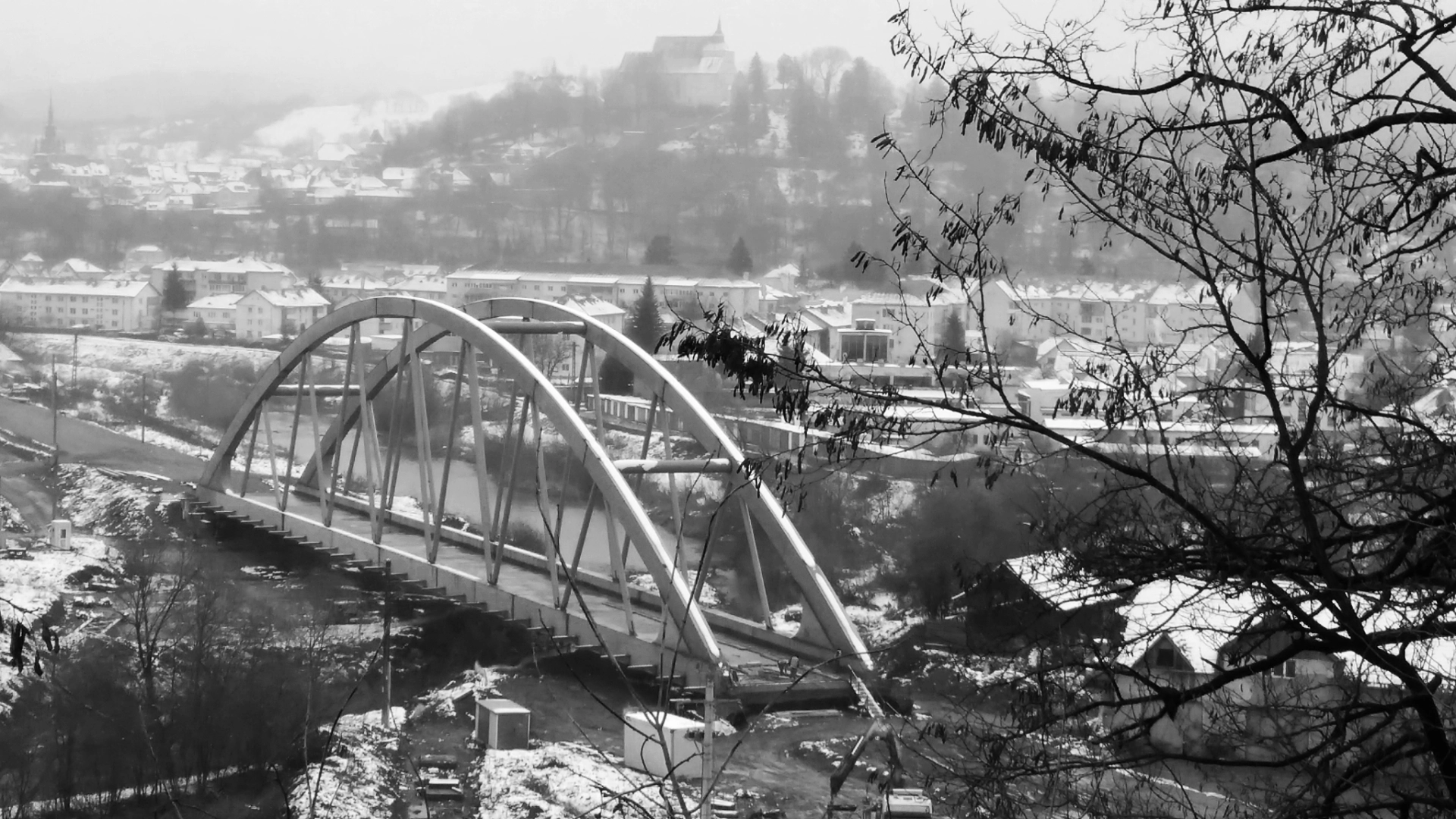 Tarnava Viaduct, steel arch railway structure